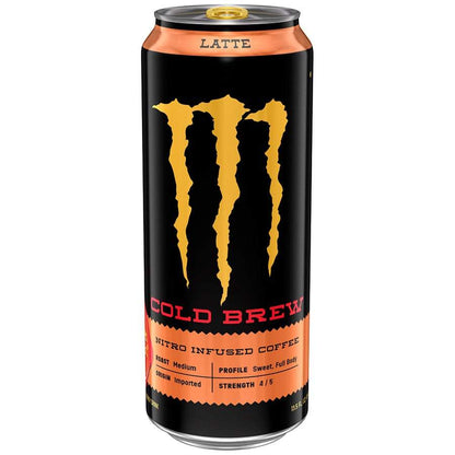 Monster Java Cold Brew nitro infused coffee latte-Monster-energy,energy drink,monster,monster energy