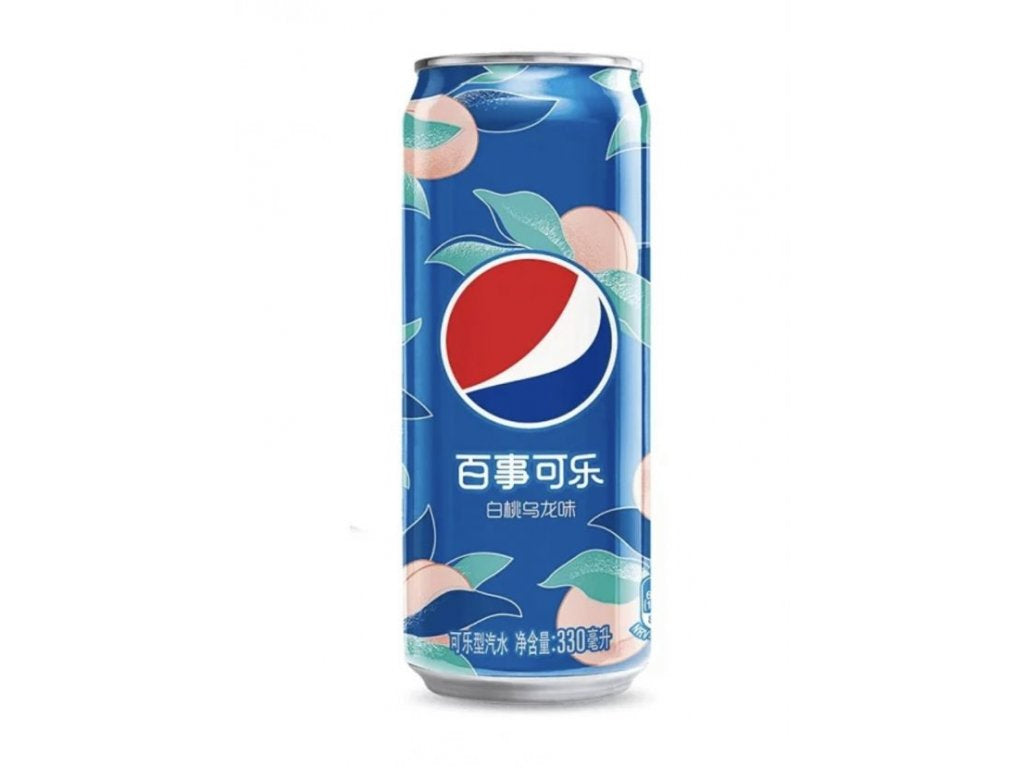 Pepsi White Peach Oolong 330ml CHN - bevande