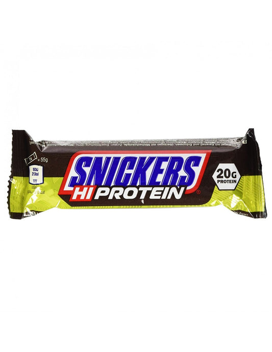 Snickers Hi Protein Bar 20g protein - Barretta Proteica Snickers cioccolato protein protein bar proteine snickers