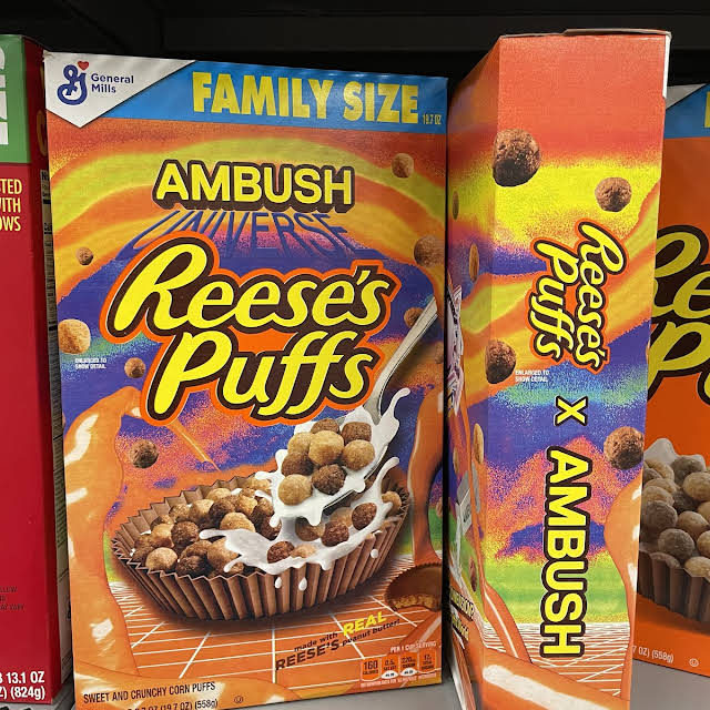 Reese’s Puffs Ambush Universe Family Size Limited Edition commercial Pack ambush dolce Reese's puffs stuff