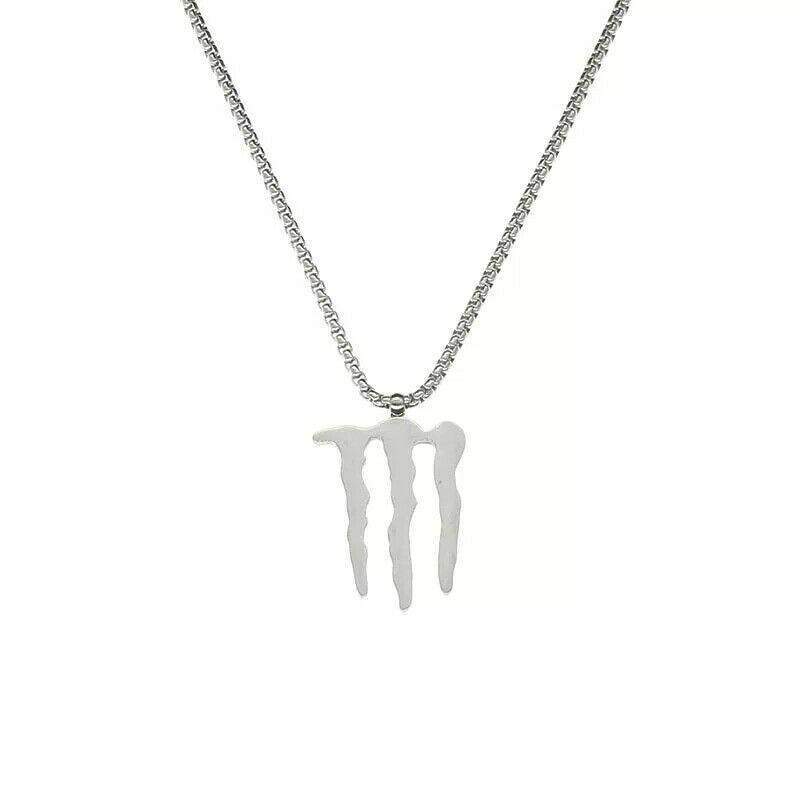 Monster M necklace ❌❌❌-Monster-energy,energy drink,monster,monster energy