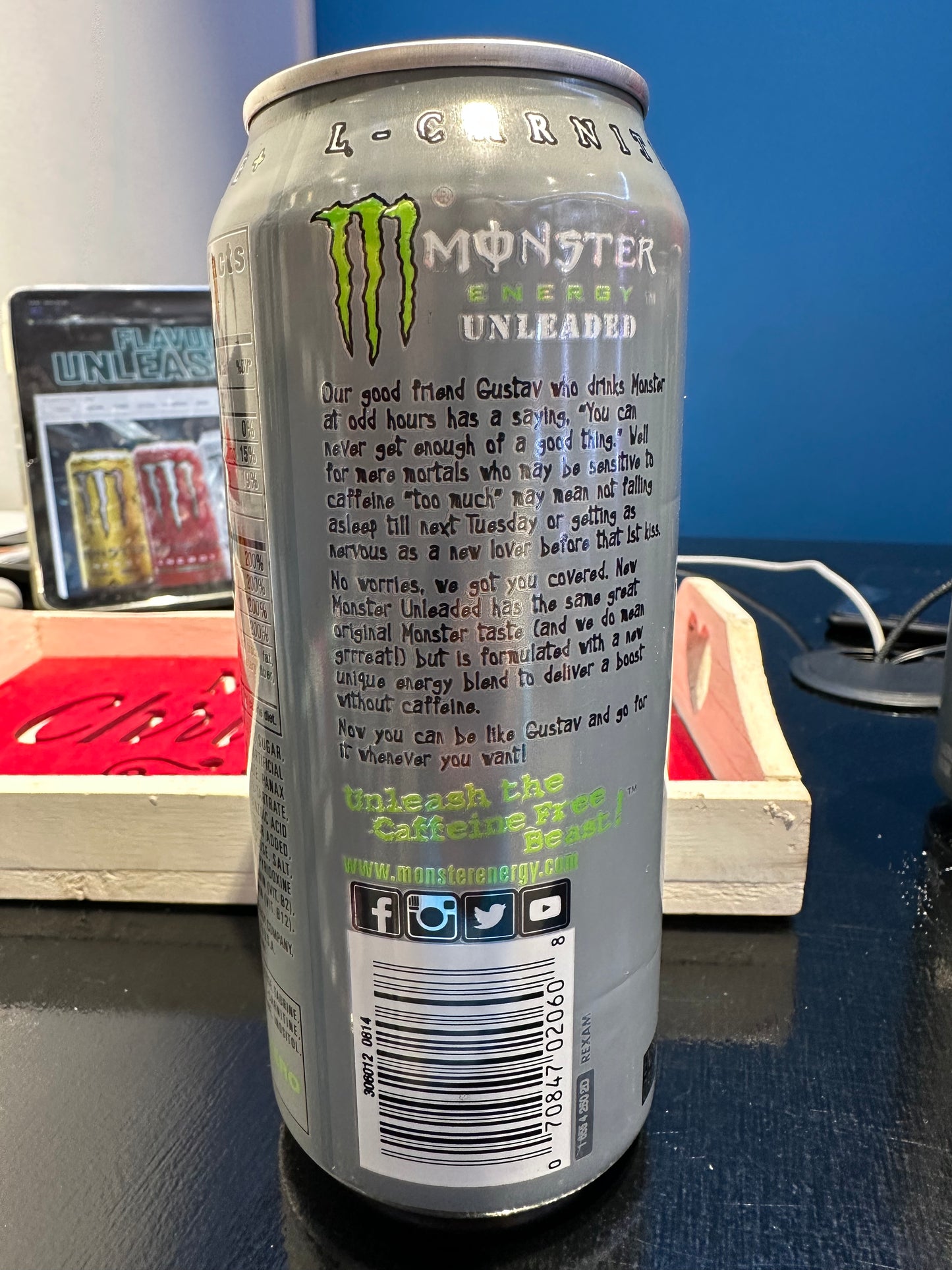 Monster Energy Unleaded SKU: 0814