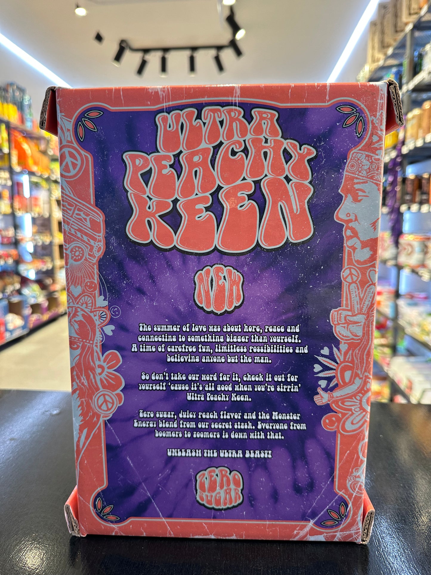 Monster Energy Ultra Peachy Keen Promo Box (Lattina Originale Piena )