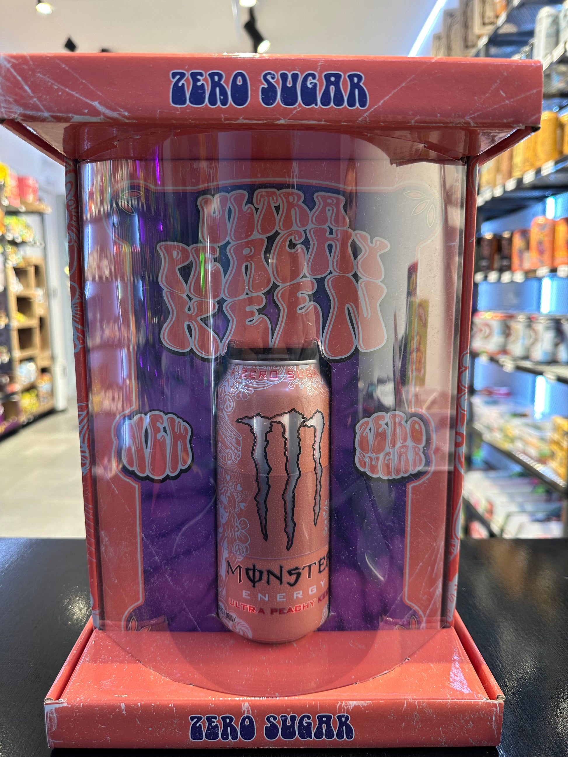 Monster Energy Ultra Peachy Keen Promo Box (Lattina Originale Piena ) b2b monster monster energy monster pack new pack rare soon