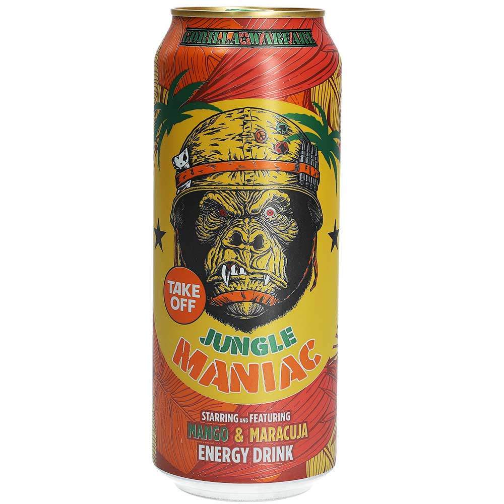 Take Off Energy Drink Jungle Maniac Mango & Maracuja energy drink jungle maniac mango & maracuja take off energy drink